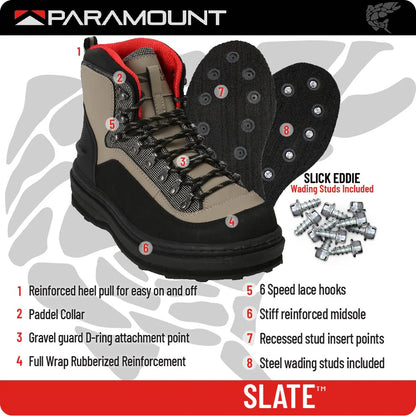 Paramount Slate Felt Wading Shoe