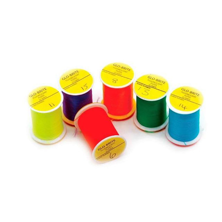 Glo-Brite fluorescent floss for fly tying