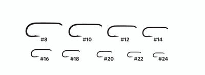 Umpqua U-Series Dry Fly Hooks U001 Black- 50 Pack