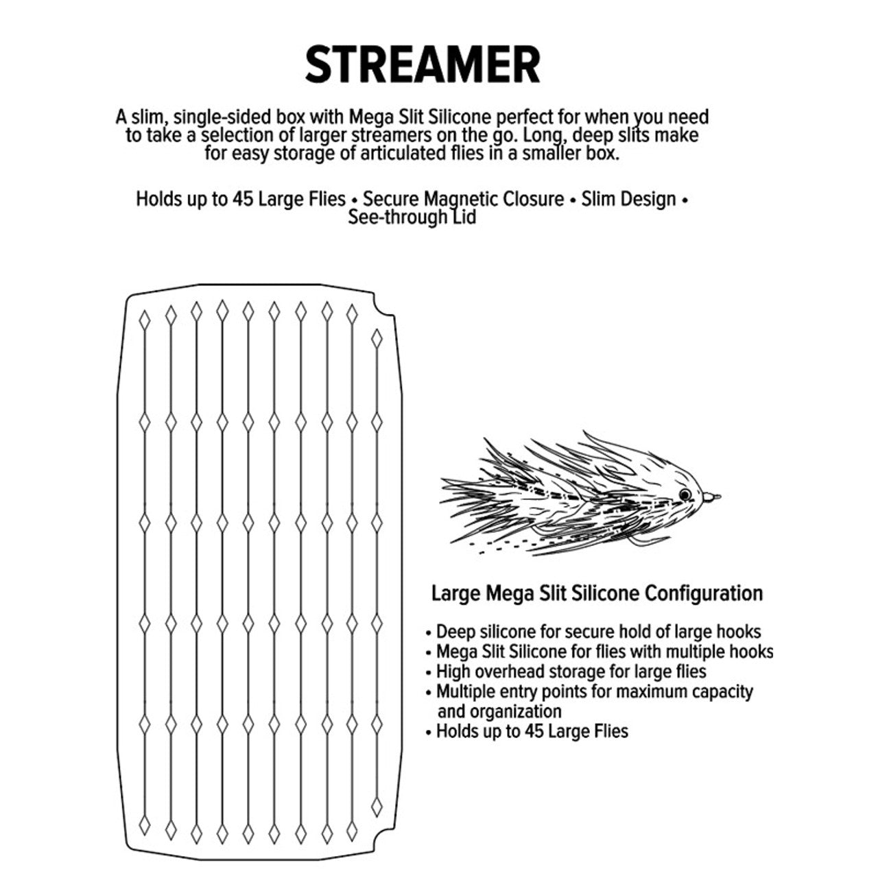 Umpqua UPG Silicone Streamer Fly Box