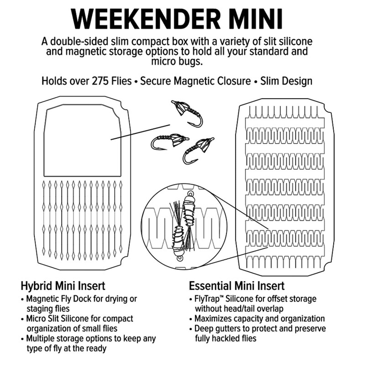 Umpqua UPG Silicone Weekender Mini Fly Box