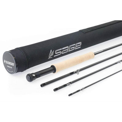 Sage Foundation four-piece fly rod with ceramic stripping and chrome snake guides