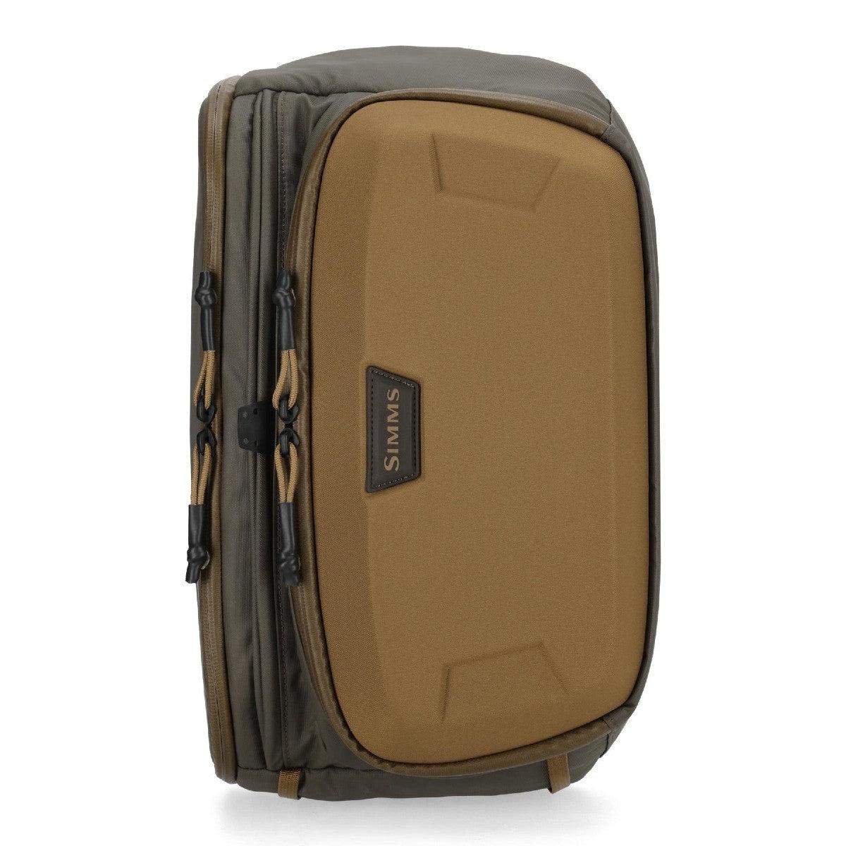 Hickory front view showing the pack's profile and zippered compartments.
