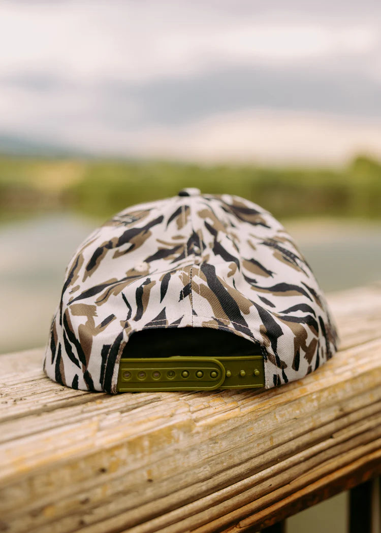 Brook Fishing Co. Flat Brim Camo Hat