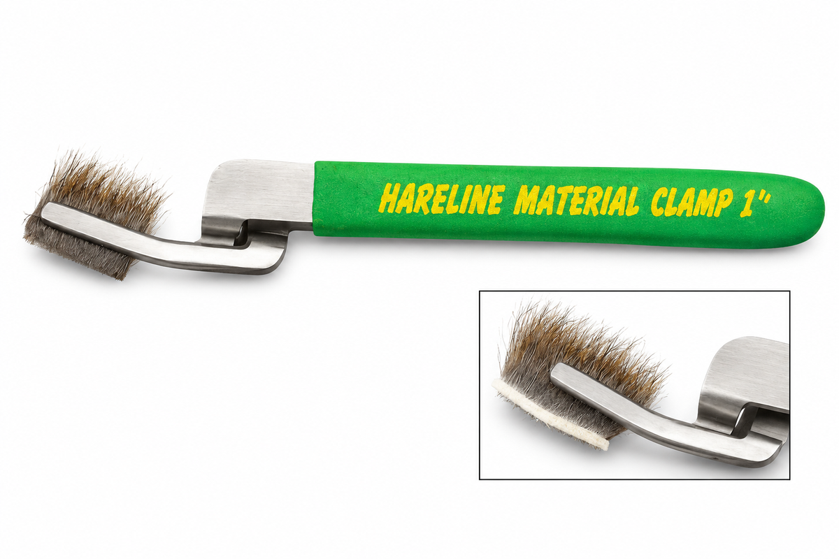 Hareline Short Material Clamp 1 inch fly tying tool