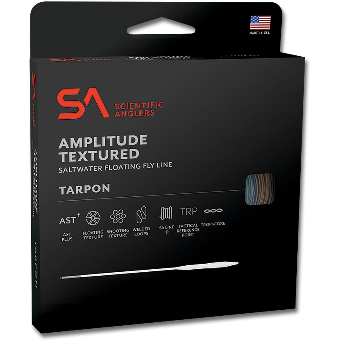 Scientific Anglers Amplitude Textured Tarpon floating saltwater fly line packaging