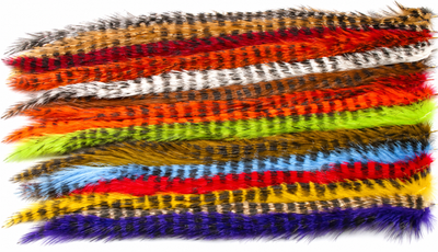 Hareline Black Barred Rabbit Strips