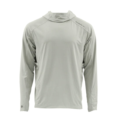Skwala Sol Defense Hoody in Steel with long sleeves and protective hood.