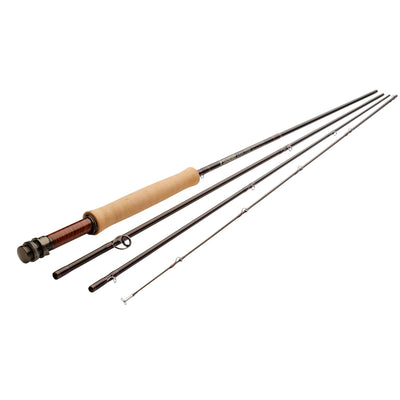 Sage Classic R8 fly rod brown graphite blank and logo detail