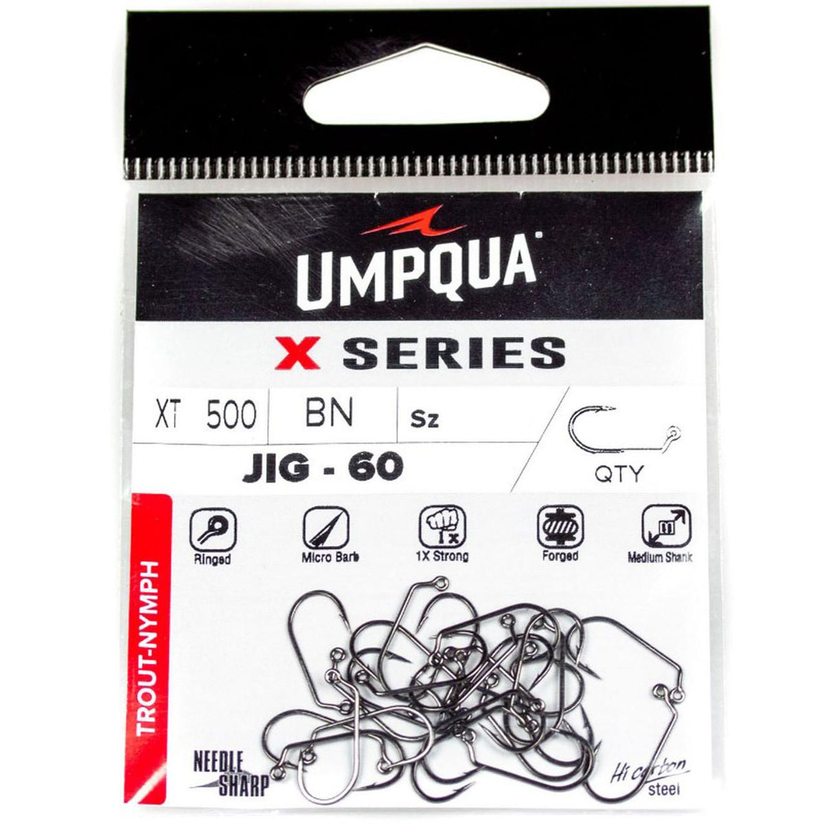 Umpqua XT500-BN Jig Fly Tying Hooks